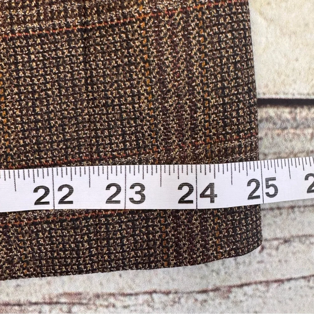 Men's 44R Vito Rufolo Wool Blazer‎ Brown Tweed Sport Coat Italian Fabric Classic